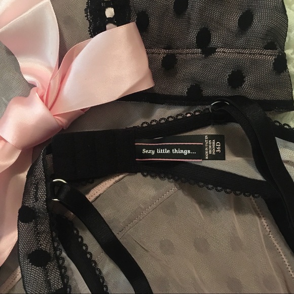 VS Sexy Little Things Pink & Black Babydoll - Picture 5 of 9